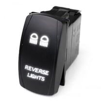 Race Sport Lighting RSLE22W LED Rocker Switch w/ White LED Radiance Reverse Lights