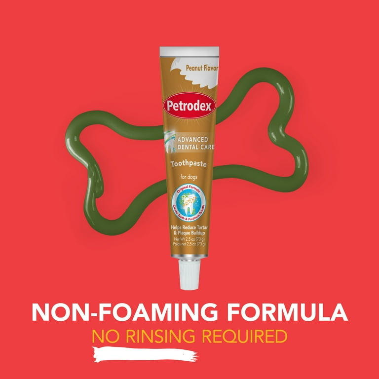 PETRODEX Toothpaste for Dogs 2.5 oz Peanut Flavor Walmart