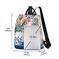 thumbnail image 3 of FORMRS Women's Travel Backpack Purse Anti-Theft Hidden Pockets Casual Shoulder Bag, Vibrant Flowers, 3 of 7