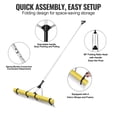 thumbnail image 4 of VEVOR Landscape Rake, 36" Head Aluminum Landscape Rake, Lake Weed Rake with 102.36" Adjustable Extension Handle, Rope and Float, for Loosening Soil, Lawn Care, Weeding Lake, Garden, Pond, 4 of 9