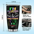 thumbnail image 6 of Gamer Mug Tumbler Gifts for Boys - Gaming Gamepad Presents for Kids Men Teens Son Birthday Halloween Christmas Game Controller Cup for Husband Father Dad Coffee Tumbler 20oz Stainless Steel, 6 of 6
