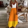 thumbnail image 4 of Candy Corn Sleeveless Dress Loose Women's Dress Dresses Luxury Evening Dresses, 4 of 9