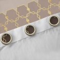 thumbnail image 4 of Erosebridal Gold Minimalist Hexagon Blackout Curtains Set of 2 (52x84 Each) For Teens,Boys Girls Geometric Honeycomb Window Curtains,Black Brown Gold, 4 of 6