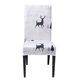thumbnail image 3 of Cubierta De Silla Funda extraíble para silla con estampado navideño, funda elástica para asiento de banquete (cervatillo) Tmvgtek Libre de BPA, 3 of 8