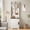 White against dark brown, variant on Studyset 77" Coat Rack Freestanding, Entryway 3-in-1 Hall Tree w/Shoe Storage Bench & 6 Hooks 2 Open Cubbies & Shoe Cabinet, Space Saving Entryway Furniture for Hallway, Living Room, Mudroom