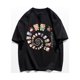 thumbnail image 1 of Camiseta Kawaii de Hello Kitty de Anime Sanrio Y2K para niñas, 100% de algodón de manga corta, Top informal holgado, regalo para pareja, 1 of 4