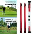 thumbnail image 3 of 2Pack Golf Alignment Rods Golf Swing golf Swing Trainer Sticks Golf Training Equipment Red, 3 of 9