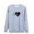 thumbnail image 4 of Besolor Womens Fall Spring Sweatshirt Heart Printed Crewneck Long Sleeve Tops Casual Loose Plus Size Pullover Blouse, 4 of 4