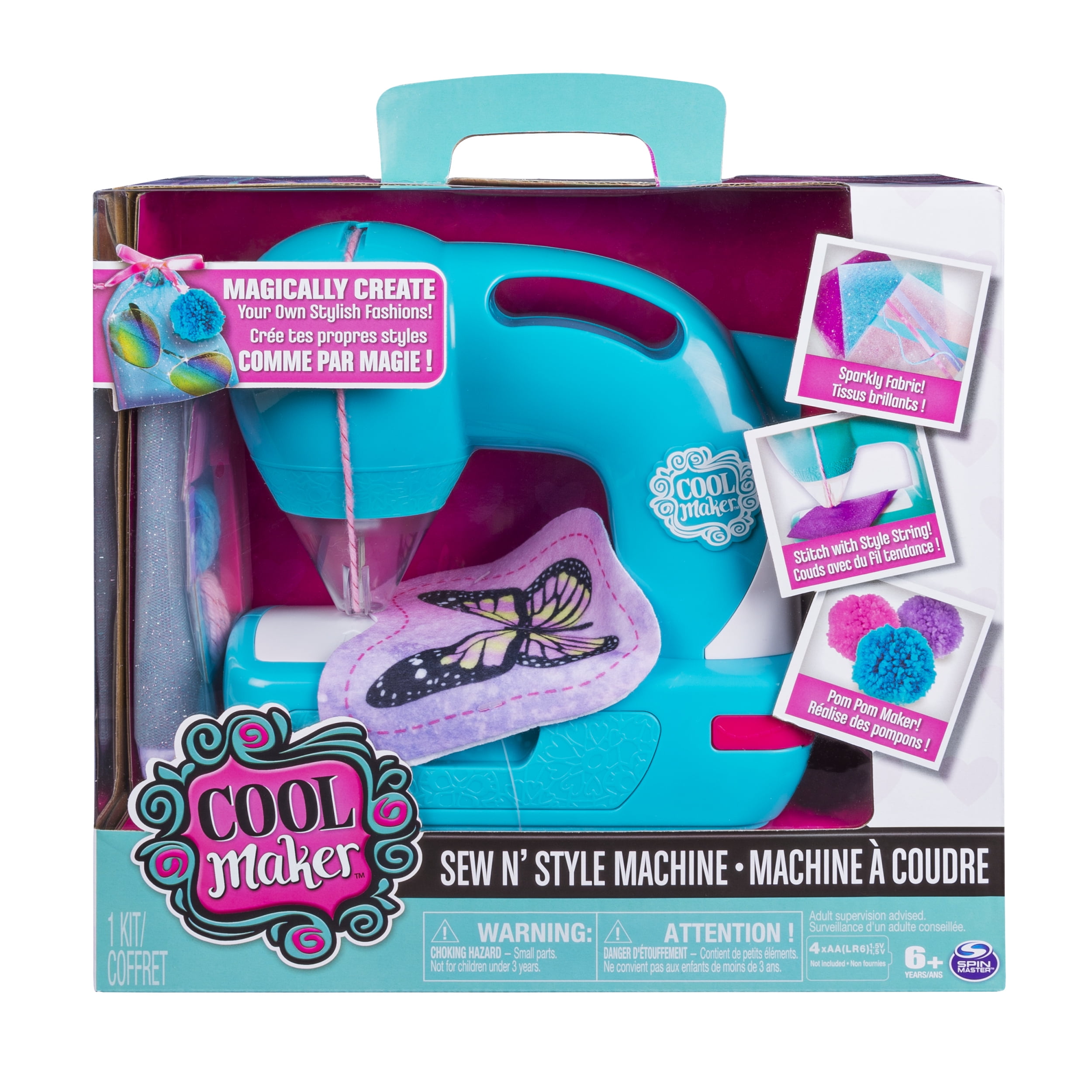 Cool Maker - Cool Maker &amp; Sew N’ Style Sewing Machine with Pom&amp;Pom