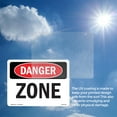 thumbnail image 5 of Zone OSHA Danger Vinyl Decal Label 7 Inch x 5 Inch - 10 Pack, 5 of 6