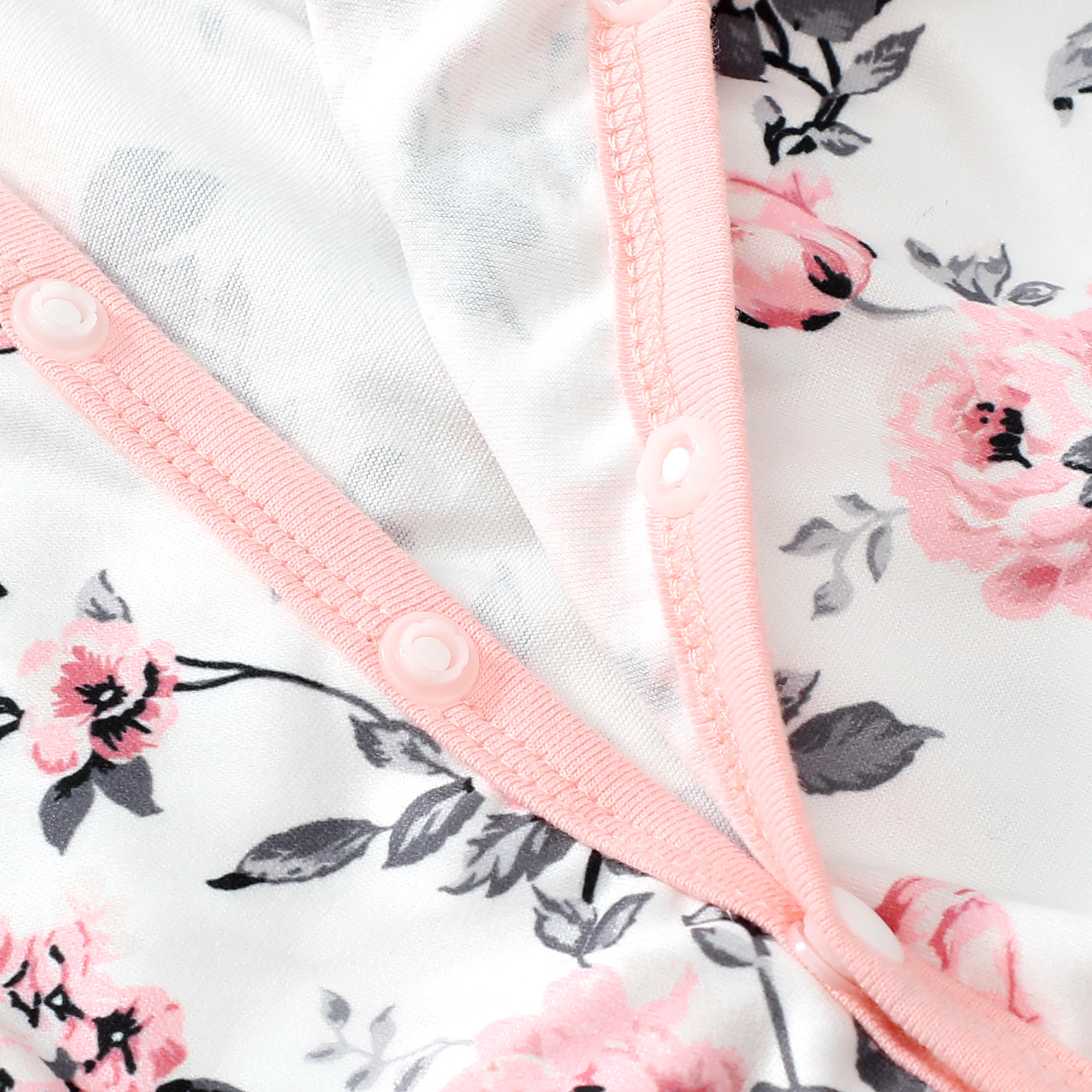 Mioglrie Newborn Floral Long Sleeve Bodysuit with Headband photo 7