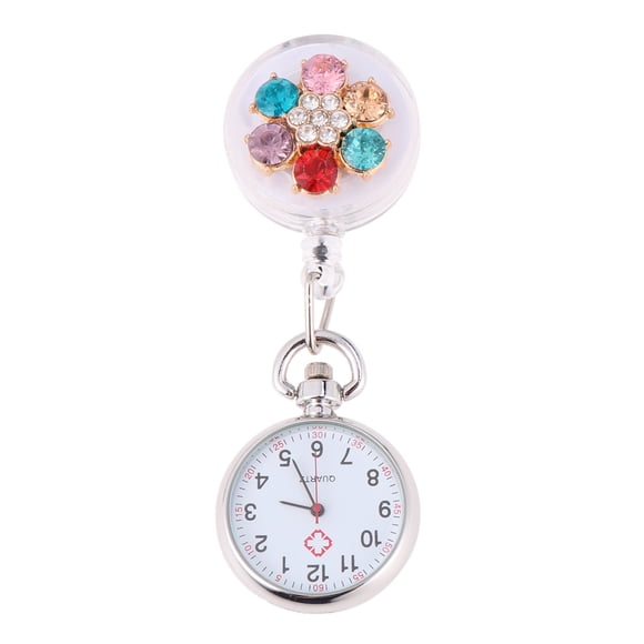WASHWEPE Montre à Épingle pour Infirmière Clip de Montre en Métal Minuterie Précise pour Pratique Médicale Lot de 1