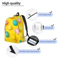 thumbnail image 3 of Disketp Easter eggs (2) print Canvas Backpack Lightweight Travel Daypack Student Rucksack Laptop Backpack-, 3 of 5