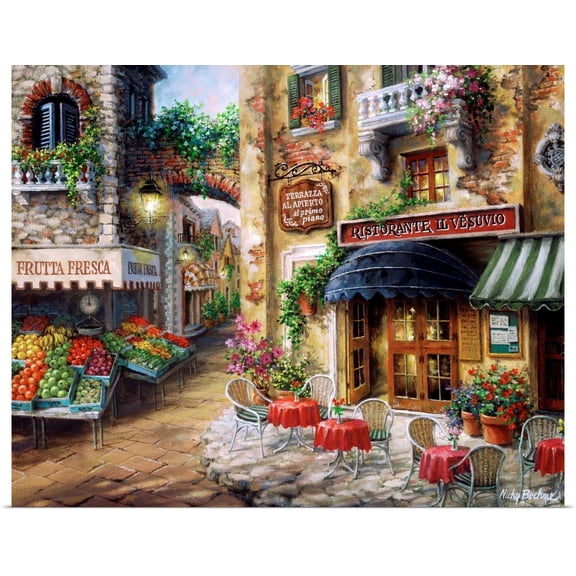 Great BIG Canvas | Rolled Nicky Boehme Poster Print entitled Buon Appetito