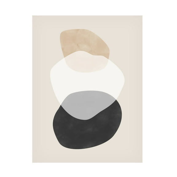 Trademark Fine Art Elena Ristova Beige Boho Shapes Artwork Canvas Wall Art