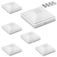 thumbnail image 1 of Post Caps SiedInlar, 5 x 5 unidades, color blanco, impermeable, paquete de 6 unidades, 1 of 6