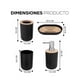thumbnail image 4 of Accesorios De Baño Xtellar Set De 4 Piezas Con Detalles De Bambu  Color Negro, 4 of 5