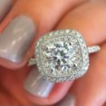 thumbnail image 4 of K-KED Women Wedding 925 Silver Filled Ring Cubic Zircon Ring Sz 6-10-9, 4 of 6