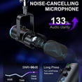 thumbnail image 3 of ONIKUMA Gaming Microphone, USB/XLR Dynamic Microphone Kit with RGB, Boom Arm, One-Touch Mute, Headphone Monitor, Gain Control, for Streaming, Podcast, PC, PS4, PS5, 3 of 7