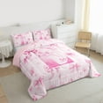 thumbnail image 3 of Castle Fairy Bow Letter Monogrammed E Queen Comforter Set,Princess Bedding Comforter Set, 3 of 8