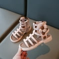 thumbnail image 2 of eileial Girls Gladiator Sandals Cute Open Toe Breathable Summer Shoes with Rubber Sole (Toddler/Little Kid/Big Kid),Pink 2.5, 2 of 4