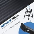 thumbnail image 3 of CONCETTA Aluminum alloy 2 Step Ladder, Folding Step Stool with Anti-Slip Pedal, Lightweight Portable Ladder for Home, Workplace, 330lbs Capacity, Black, 3 of 7
