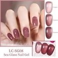 thumbnail image 3 of LILYCUTE-esmalte de Gel semipermanente para uñas, barniz para manicura semipermanente, color marrón gelatina, color Nude, Rosa lechoso, para verano, 7ML, 3 of 4