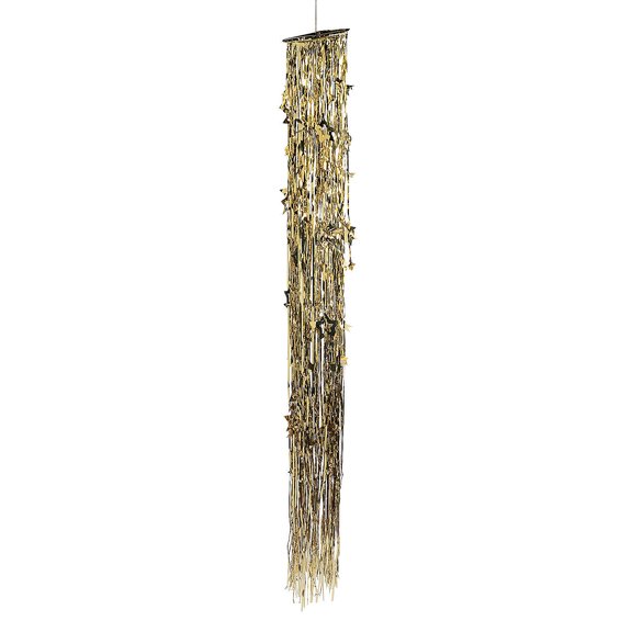 Gold Hanging Column Of Stars & Stardust - Party Decor - 1 Piece