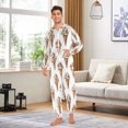 thumbnail image 6 of FORMRS Onesies Pajama for Adults Unisex Hoodie Winter Jumpsuit One Piece Sleepwear, Sizes S-2XL, Brown Ice Cream Pattern, 6 of 7