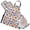 Colorful Little Flower, variant on Dwarf Mushroom Truck Leaf 5 Pcs Kitchen Set Heat Resistant Oven Mitts and Non-Slip Pot Holders with Adjustable Cooking Apron