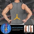 thumbnail image 3 of All Black 2 Hook Chaleco deportivo de neopreno para hombre, chaleco de Sauna para postura correcta, soporte para la espalda, 3 of 5