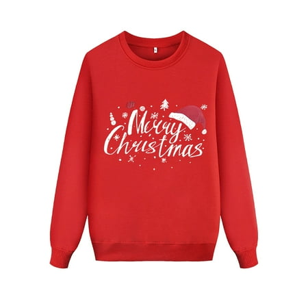 

ketyyh-chn99 Matching Pajamas for Family of 4 Parent Child Christmas T Shirts Thick Crewneck Ultra Soft Deer Christmas Pajamas Family