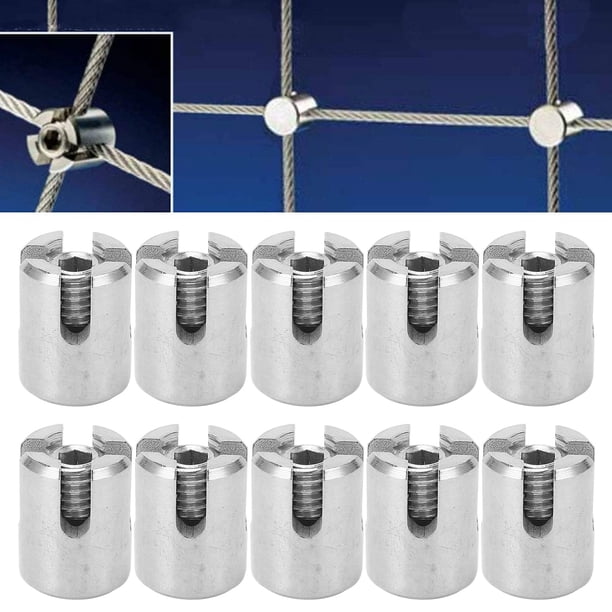 Abrazadera De Cable Cruzado De Acero Inoxidable, Sujetador De 10 Piezas Para Fijación De Cables, Resistente Al óxido, Fácil Instalación