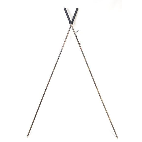 Hammers Camouflage Lightweight Foldable Shock Corded Varmint Hunting Bipod Cross Stick