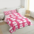 thumbnail image 3 of Castle Fairy White Cats Twin Comforter Sets for Kids Children,Kawaii Pet Bedding Set, 3 of 8