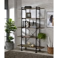 thumbnail image 3 of Nefo Bookcase in Rustic Oak & Black Finish, 3 of 5