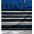 thumbnail image 2 of Soimoi Poly Crepe Fabric Stripe & Peacock Panel Print Sewing Fabric Yard 52 Inch Wide, 2 of 2
