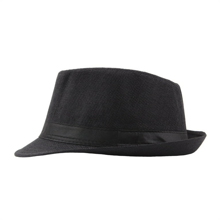 URTERYSER Short Brim Hats Mens Vintage Hat with Black Bands 8