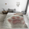 thumbnail image 5 of Salouo Raindrop Kitten Paw Print Bed Blankets,Flannel Blanket Comfortable Air Conditioning Blanket Lightweight Blanket for Sofa Bed Travel & Couch -80"x60", 5 of 8