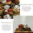 thumbnail image 5 of FIVERAM Quilts for King Bed,3 Piece Cute Puppy Patchwork Bedspread,Lightweight Coverlet King Size,Dog & Harvest Fruit Bed Cover for All Season, 5 of 9