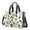 Lemon and Lime White Pattern, variant on Lemon and Lime White Pattern Canvas Messenger Tote Bag, Nurse Handbag with Multi Pockets & Removable Strap, Large Capacity Gifts for Women Men Teacher Nurse