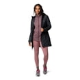 thumbnail image 3 of Chaqueta Columbia Heavenly con capucha larga acolchada para mujer, color negro S, 3 of 8