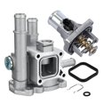 thumbnail image 1 of Aluminum Engine Cooling Thermostat Housing Cover Assembly For Chevrolet Cruze Sonic Aveo 25191992 55579951 96984104 96984103, 1 of 1