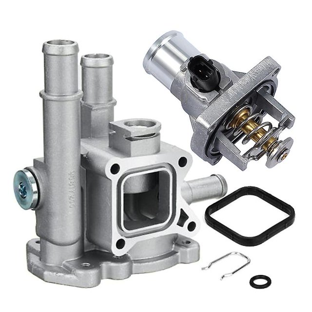 Aluminum Engine Cooling Thermostat Housing Cover Assembly For Chevrolet Cruze Sonic Aveo 25191992 55579951 96984104 96984103