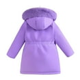thumbnail image 5 of Shadoumai Toddler Girls Winter Coat Jacket Outwear Clothes Warm Overcoat Snowsuit Puffer Parka Lined Hood Kids, 5 of 8