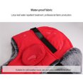 thumbnail image 4 of Naiovety Sombrero de bombardero de invierno para hombres y mujeres, casco para mantener el calor, forro de felpa grueso para esquiar, sombreros Suministros térmicos Rojo, 4 of 6