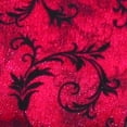 thumbnail image 2 of The Ribbon People Sheer Red and Black Swirling Brocade Wired Craft Ribbons 2.5" x 40 Yards, 2 of 2
