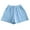 Light Blue, variant on Plebaso Womens Elastic Waist Cotton Shorts Loose Wide Leg Shorts Solid Color Casual Shorts with Pockets