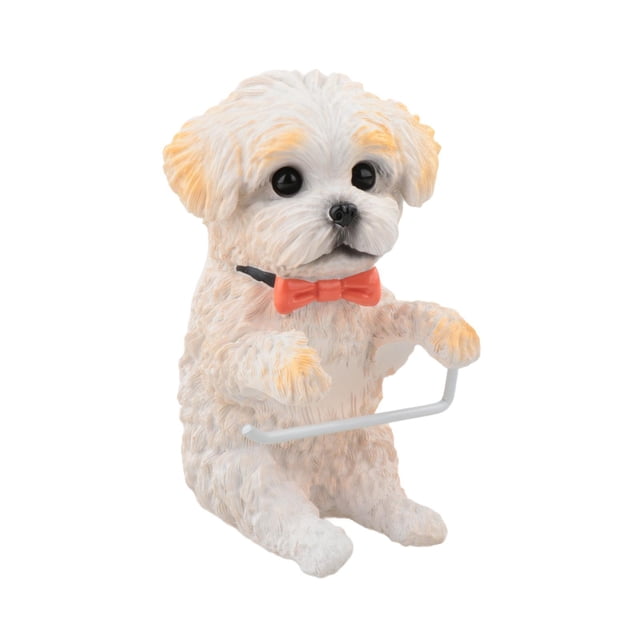 Portarrollos de papel higiénico con forma de perro, creativo, para montar en la pared Hikuma