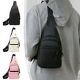 thumbnail image 1 of Anti-Theft Chest Bag 1PC,Secure Travel BackpackWater-Resistant Durable Fabric Locking Zips Multiple Storage Pockets Commuter Outdoor Use(Beige), 1 of 7